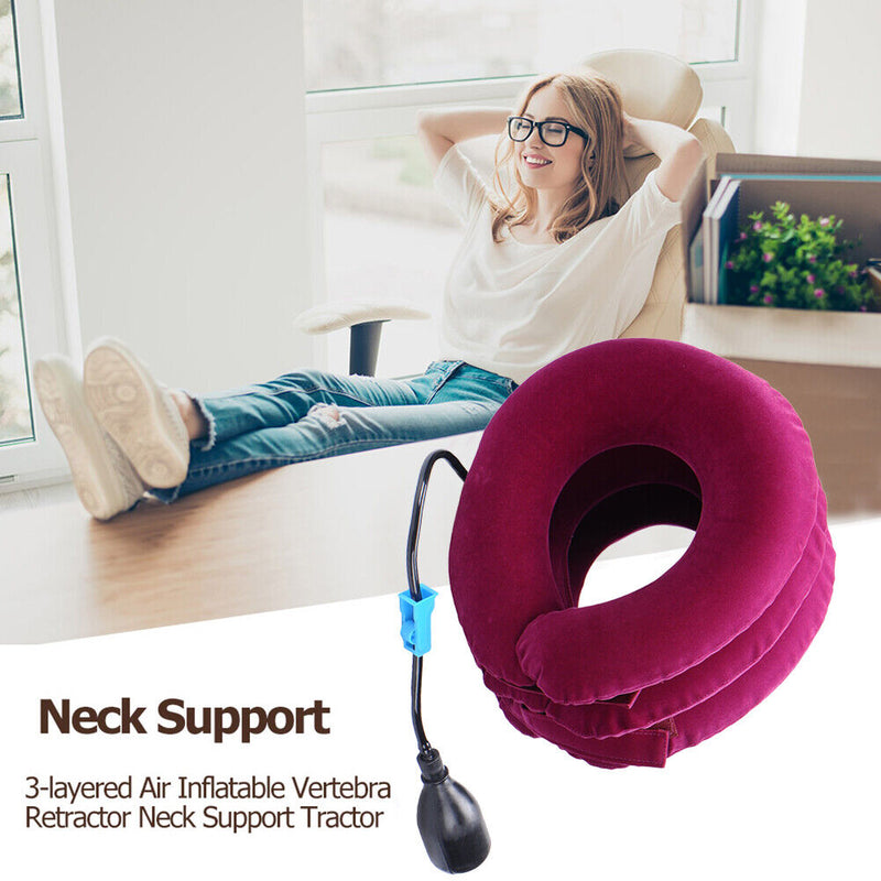 Air Cervical Traction Neck Stretcher Air Support Orthopedic Pillow Health C