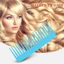 Smooth Comb Portable Wide Tooth Hairdressing Comb Flat Comb (Sky Blue) Newly