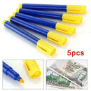 5Pcs Money Tester Checker Pen Bank Note Pens V9E1 Notes Pen D3O3 Forged O6A4