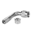 AFfeco 90 Degree Brass Air Tires Valve Schrader Stem Extension Adapter (Si
