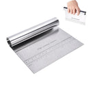 Cake Stainless Steel Pizza Dough Scraper  Pastry Baking Tool Dough Kitchen