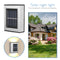 2pcs LED Solar Lights Wall-Mounted Waterproof Garden Lamps (Warm Light)