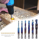 6x Screw Machine Hex Shank Thread Metric Compound Tap Drill Bits (Long) Newly