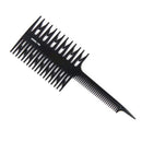 Tail Hair Dyeing Coloring Highlighting Comb Fish Bone Hair Brushes (Black) Newly