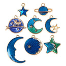 Stars Moon Pendant Material Dangle Charms DIY Earrings Jewelry Pendants