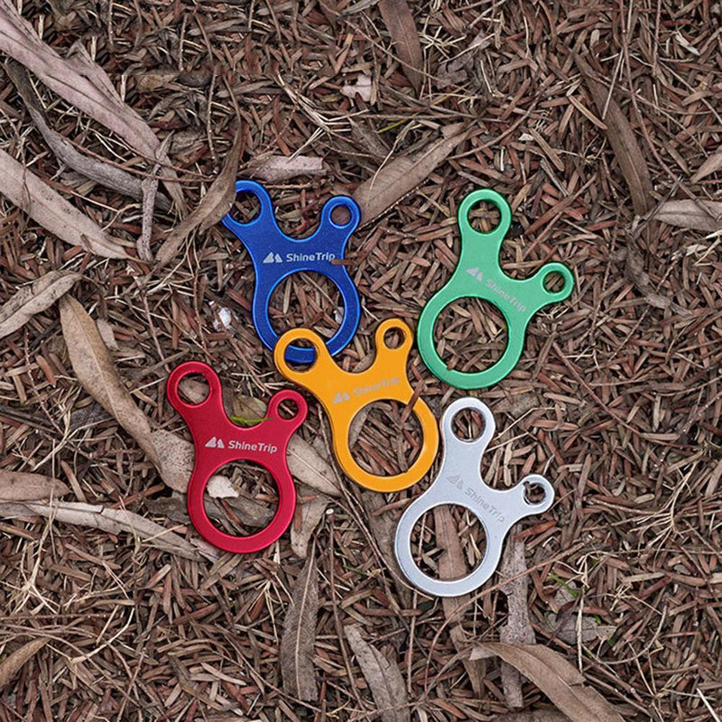 ShineTrip 10x Outdoor Camping Tent Rope Buckles Tensioner Fastener (Blue)