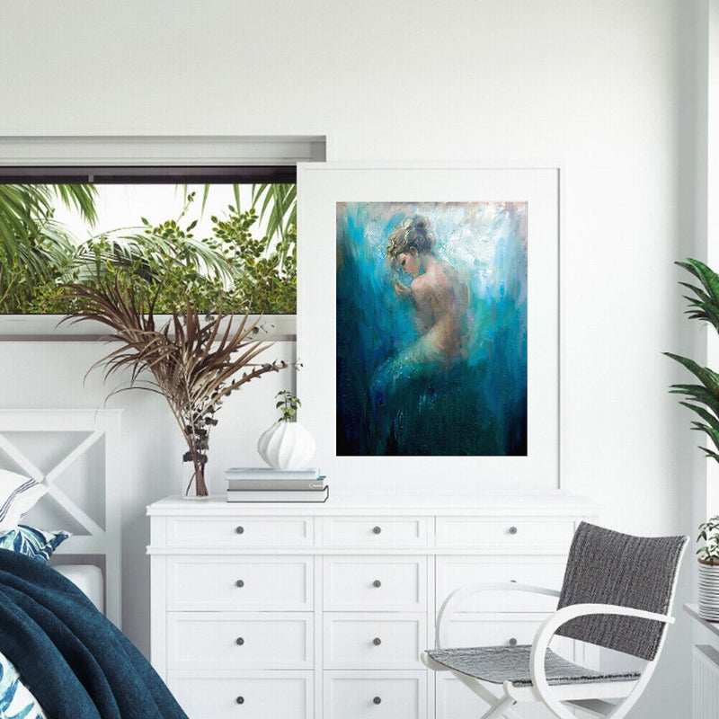 40x50cm Frameless Oil Paint By Numbers Girl Back DIY Canvas Picture Craft