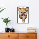 Counted Lovely Fox Partial Embroidery 14CT DIY Cross Stitch Art Canvas Kit Newly