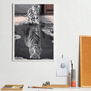 Painting By Numbers DIY Reflection Kit Hand Painted Canvas Oil Art Picture Craft