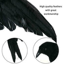 Simulation Animal Decorative Props Black Simulation Crow Feather Crow Halloween