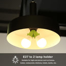 10pcs E27 to 2E27 Lamp Holder Converter Adapter Bulb Base(Green)