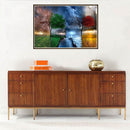 Four Vision Tree 5D DIY Full Drill Diamond Painting Embroidery Needlework(2