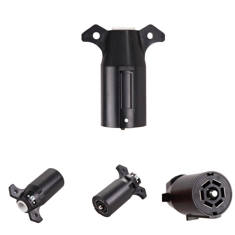 12V Car Plug 7 PIN Trailer Plug American 7 Way Blade Round Connector Traile
