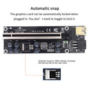 PCI Express Riser Card 1X to 16X PCI-E Extender USB 3.0 Cable 6Pin Power  Newly