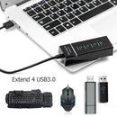 4 Port USB 3.0 Hub Super Speed 5Gbps Converter Cable Adapter for Laptop PC