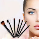 7pcs Makeup Brushes Professional Cosmetics Foundation Brush Face(Black)