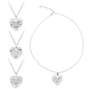 Fashion Love My Daughter Chain Pendant Heart Necklace Family Jewelry Gifts