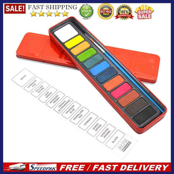 12/18/24 Solid Watercolor Paint Set Kindergarten Art Drawing Water Color Pigm