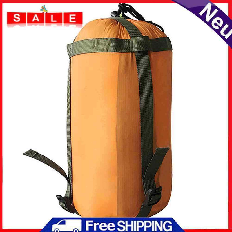 Camping Sleeping Bag Compression Stuff Sack Hammock Storage Packs (Yellow)