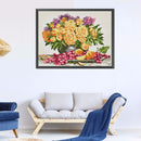 14CT Full Cross Stitch Gorgeous Vase Stamped DIY Embroidery Kits Handmade Crafts