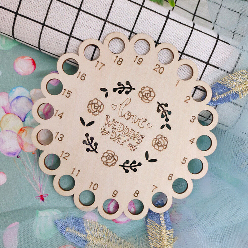 DIY Embroided Hollow Thread Board Wooden Household Cross Stitch Needle Board