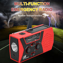 Portable Emergency Radio Solar Weather Radios with Hand Crank (US Red) Newly