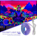 UV LED Strip Light 5V DC 5050 Ribbon Ultraviolet Tape Lamp for DJ Fluorescence