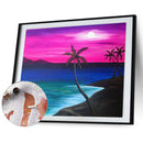 Hand Painted Drawing DIY Art Canvas Oil Kit Paint By Numbers Scenery Decor Gift