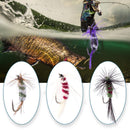 4pcs/Set Fishing Bait Feather Insect Shaped Metal Artificial Wobblers Wobble m