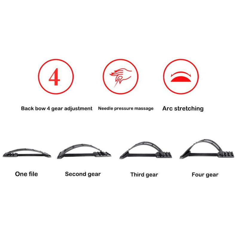 Back Massage Fitness Equipment Backbone Stretcher Lumbar Support(Common)