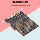 SA3034M NVME M.2 to PCI-E 1x Extender for M-Key NVME/B-Key SATA Computer Riser
