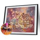 5D DIY Diamond Painting Dessert House Full Drill Rhinestone Mosaic Art Pict