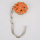 Portable Zinc Alloy Rhinestone Metal Handbag Hook Hanger Foldable Table Holder