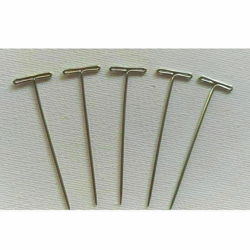 50 Pcs Metal 38mm/1.50" T Pins For Modelling Macrame T3C5 Sewing Craft H8Q5 M8S2