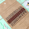12 Pairs Leopard Circular Ring Knitting Needles Detachable Set Hook Yarns Kit