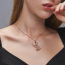 Alloy Clavicle Chain Letter Sissy Mama Pendant Party Jewelry for Women Newly