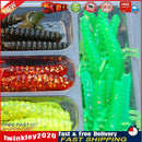 35Pcs Soft Worm Fishing Baits  Jig Head Hooks Simulation Lures Newly