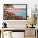 11CT 3 Beach Printed Full Embroidery Sea Sunset Needlework DIY Cross Stitch Kit