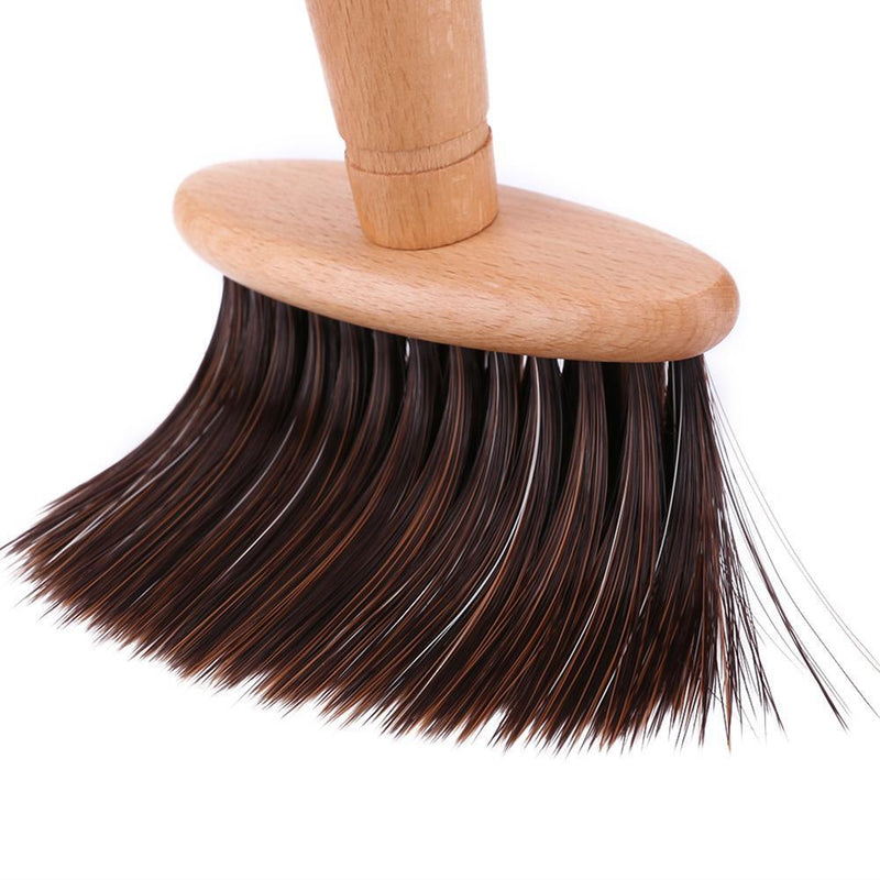 3pcs Neck Face  Brushes Barber Salon Cutting Hair Clean Hairbrush(Brown)