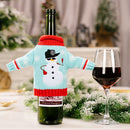 Holiday Christmas Cloth Wine Bottle Bag Table Dinner Party Wine Cover (B)