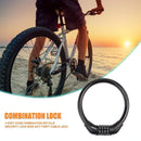 4 Digit Combination Bicycle Security Lock Anti Theft Cable Lock (Black) Newly