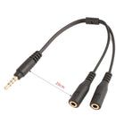Audio Male to 2 Female Aux Cable Headphone Splitter for Phone  Stereo Adapter