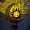 Energy Saving Solar Sun Moon Hollow Light Courtyard Garden Landscape Lamp
