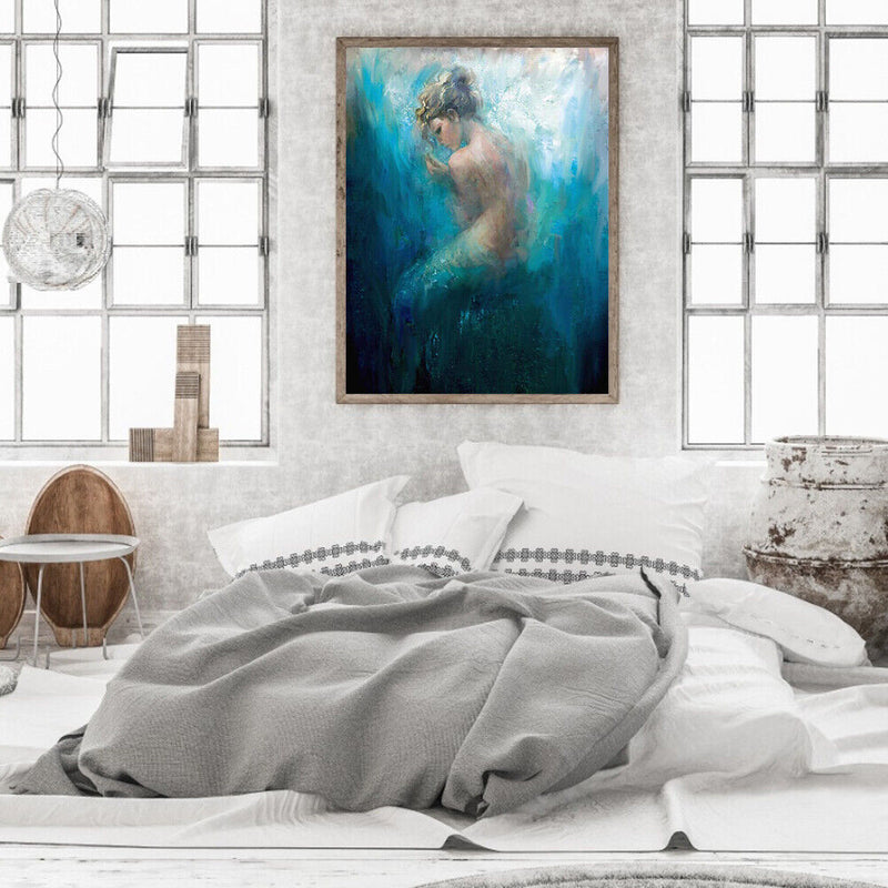 40x50cm Frameless Oil Paint By Numbers Girl Back DIY Canvas Picture Craft