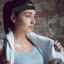 Elastic Sweatbands Women Men Running Sports Gym Fitness Head Warp (Black) Newly