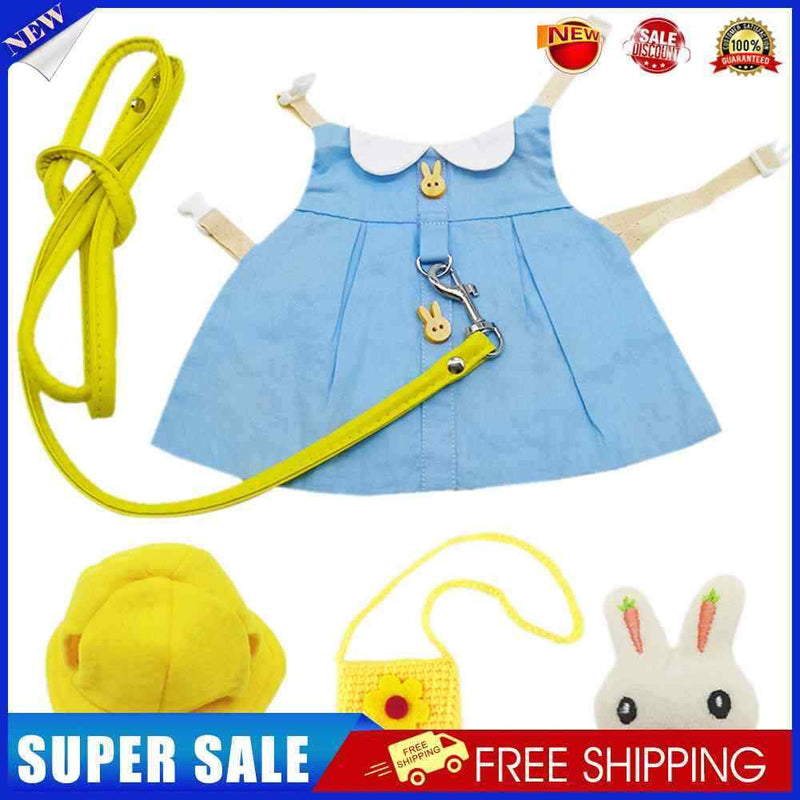 Hamster Harness Vest Leash Set Small Animal Travel Chest Strap Clothes Supp