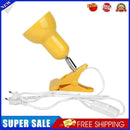 2pcs E27 Light Base Reptile Clip-on Lamp Bulb Holder EU Plug(Yellow)