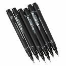 6pcs Micron Fine Line Pen 005 01 02 03 05 08 BRUSH Art O1O9 Tools Supplies U2J3