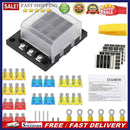 12-32V 6 Way Car Boat Fuse Box with LED Indicator Holder for ATP/ATC/ATO Blade