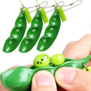 Cute Soybean Extrusion Key Chain Stress Relieve Squeeze Bean Phone Charm